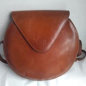 VIntage Ginnie Johansen Leather Crossbody  Bag